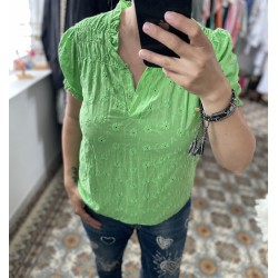 Blouse vert pomme