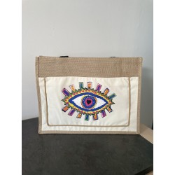 Sac en toile de jute oeil...